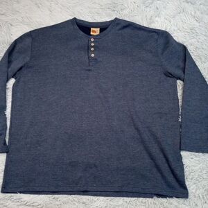 Field N Forest Shirt Mens XXL Tall Blue Henley Preppy Casual Outdoors‎ Chore